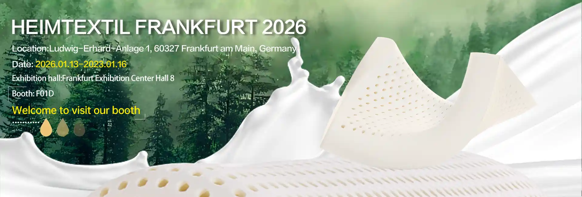 Andam na alang sa 2026 International Home ug Commercial Textile Fair? Bisitaha ang Jiasheng Latex sa F01D