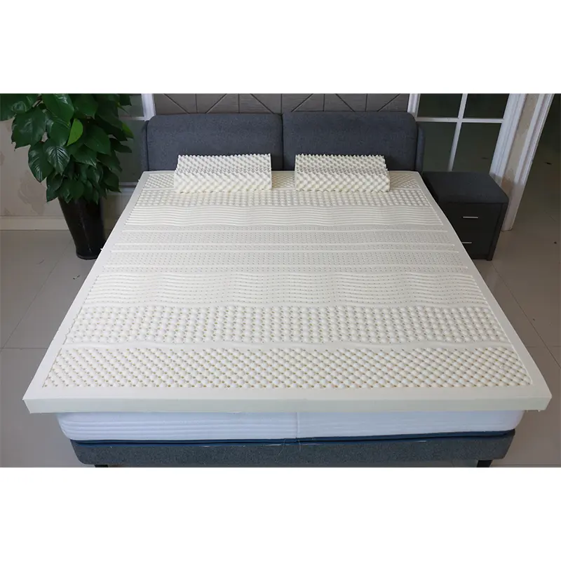 7-Zone Flat Latex Mattress Topper alang sa Pagkatulog